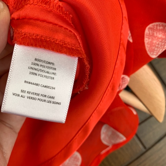 Material Girl Red Dotted Flouncy Skirt - Picture 7 of 9